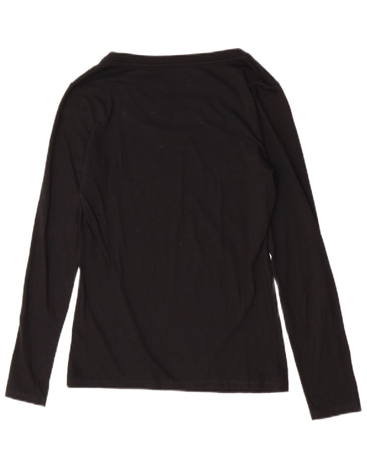 Top gráfico feminino Armani Exchange UK 8 pequeno logotipo preto