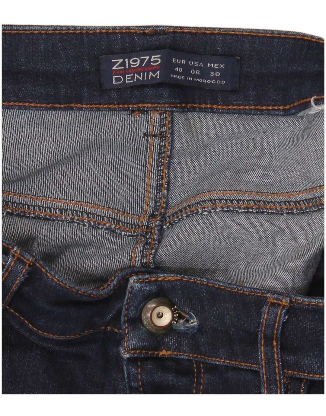 Zara Calça Jeans Feminina Flared EU 40 Médio W30 L32 Azul Marinho
