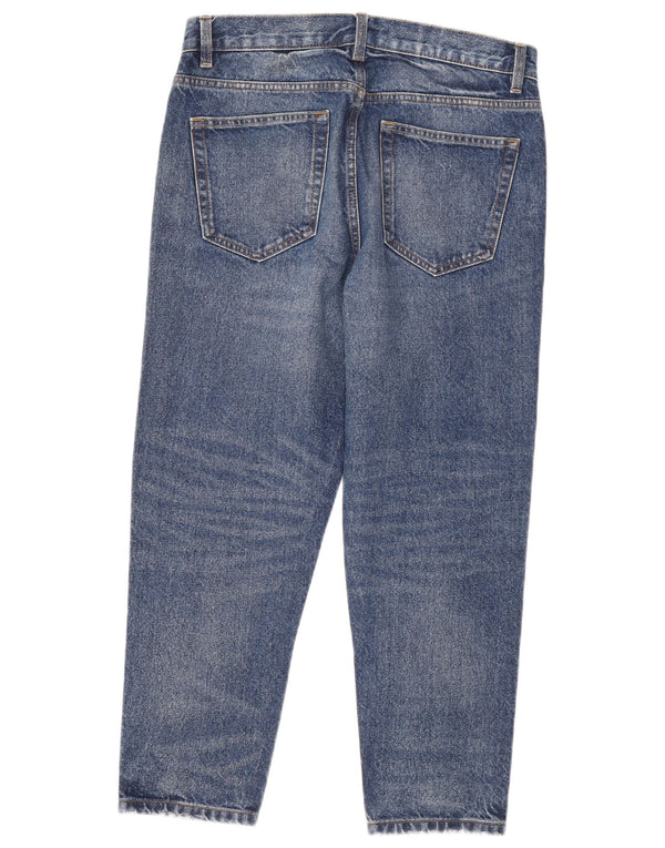 Zara Mens Jeans Cropped EU 40 Médio W31 L25 Azul