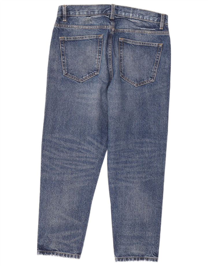 Zara Mens Jeans Cropped EU 40 Médio W31 L25 Azul