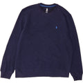 IZOD Mens Sweatshirt Jumper Medium Navy Blue Cotton Vintage Izod and Second-Hand Izod from Messina Hembry 