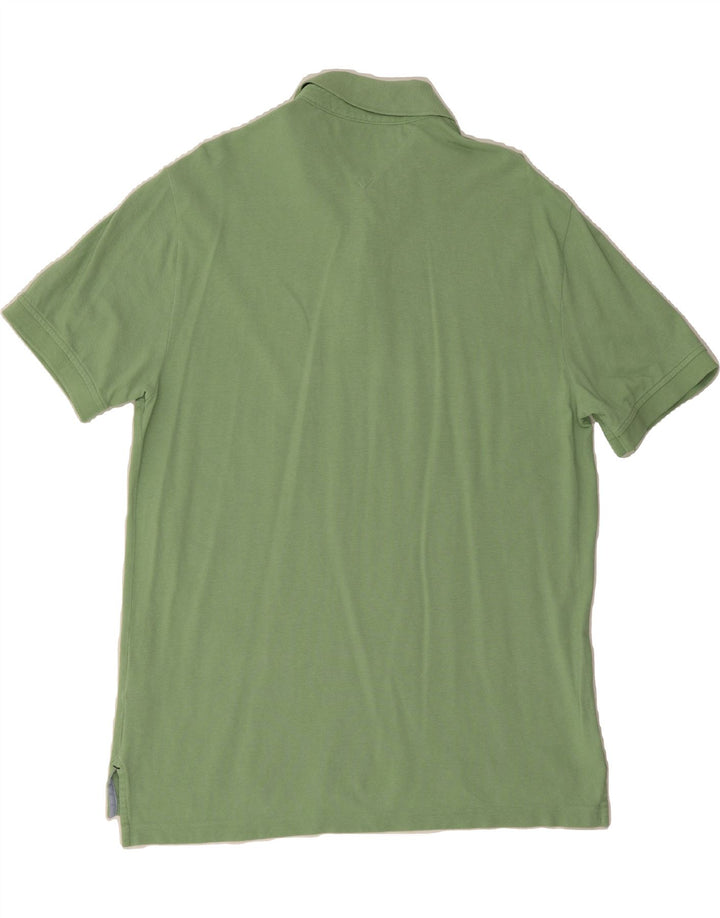 TOMMY HILFIGER Mens Polo Shirt Large Green Cotton Vintage Tommy Hilfiger and Second-Hand Tommy Hilfiger from Messina Hembry 