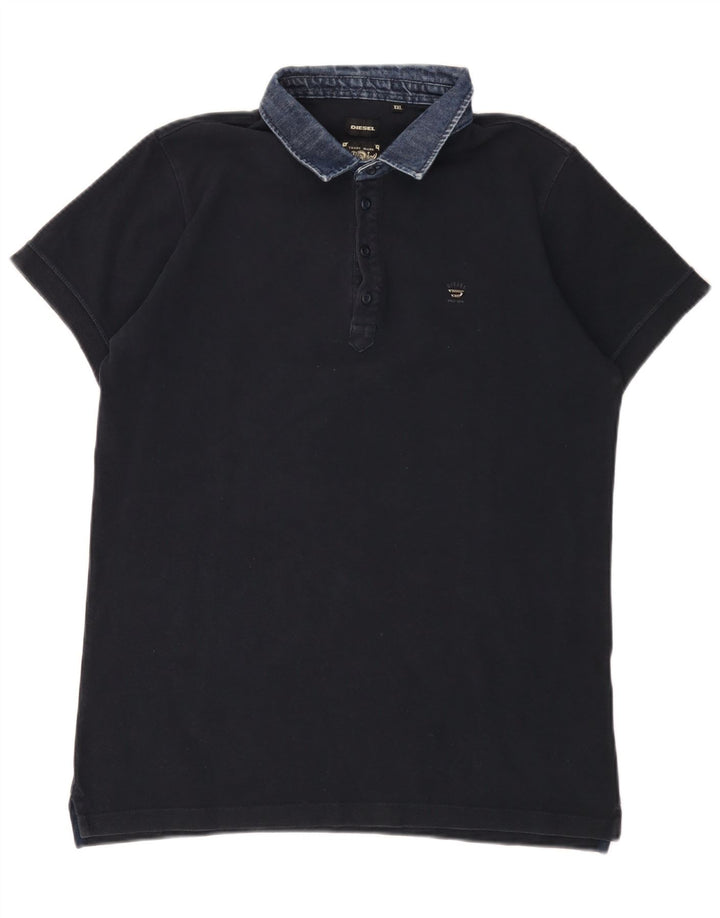 Camisa polo masculina Diesel 2XL algodão azul marinho