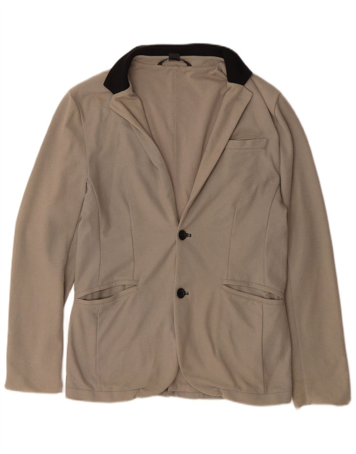 Jaqueta Blazer Masculina Armani Exchange com 2 Botões Reino Unido 38 Algodão Bege Médio