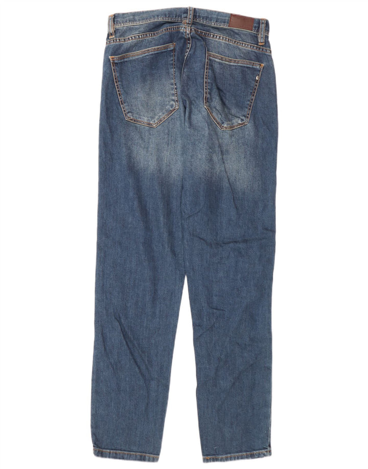 Zara Mens Straight Jeans EU 38 Pequeno W30 L32 Azul Algodão