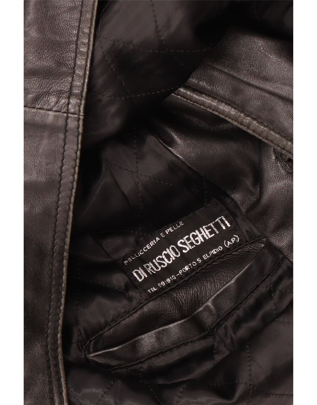 Jaqueta de couro masculina VINTAGE UK 40 grande couro preto