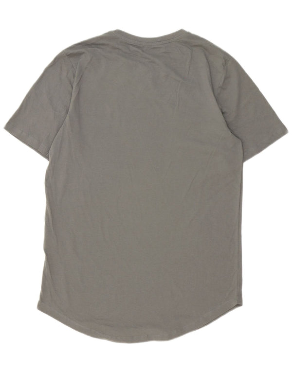 Camiseta masculina Jack & Jones Lash Top algodão cinza médio
