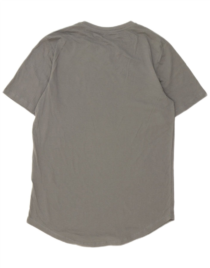 Camiseta masculina Jack & Jones Lash Top algodão cinza médio