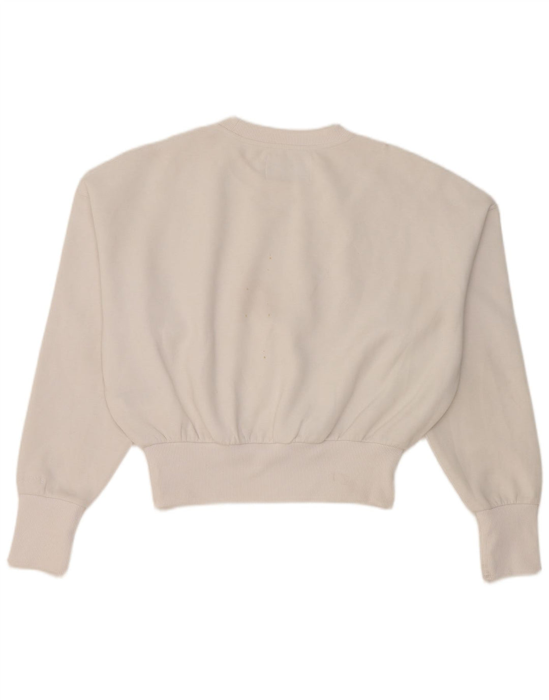 Calvin Klein Jeans feminino oversized moletom jumper UK 14 médio branco
