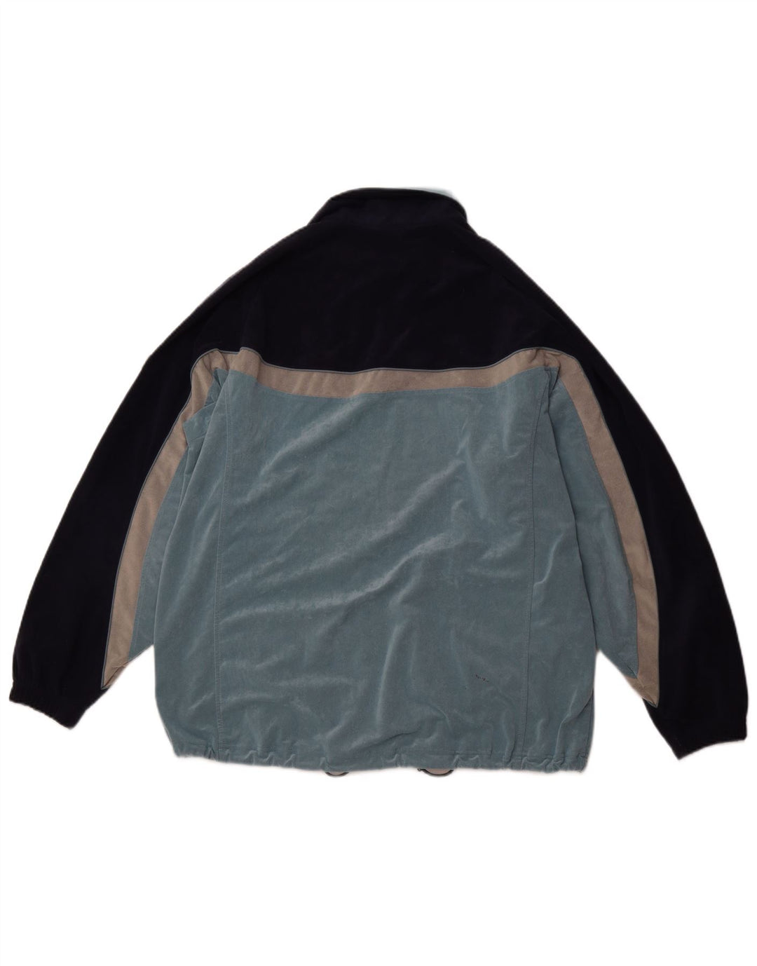 ASICS Mens Treino Top Jacket Grande Azul Colorblock Poliéster Esportes