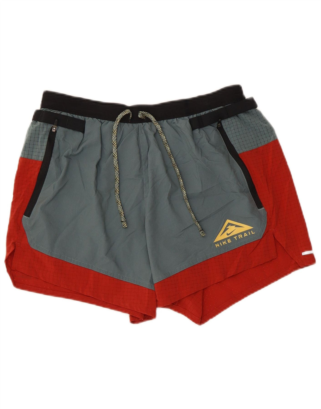 Shorts esportivos masculinos Nike médio vermelho colorblock poliéster
