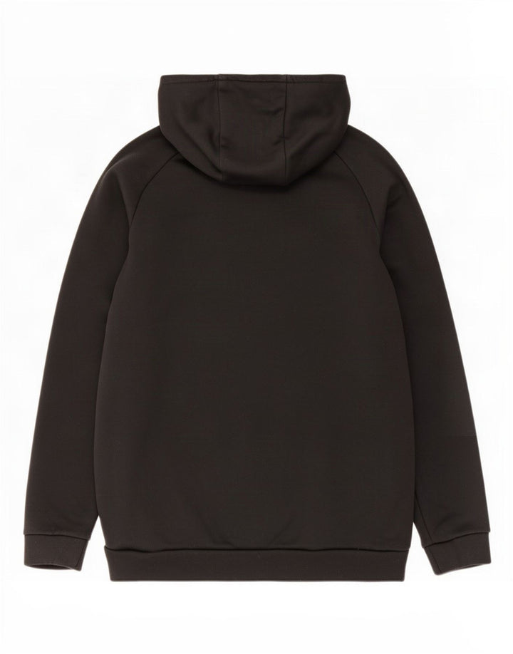 Suéter Nike masculino Dri Fit Graphic com capuz médio preto poliéster