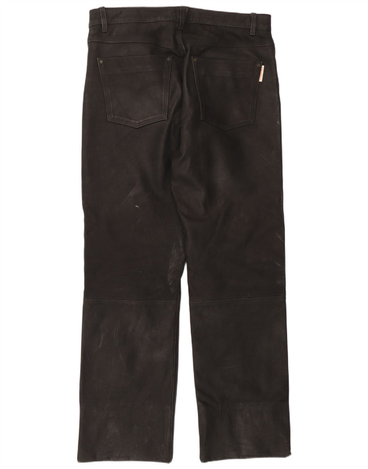 Calça masculina de couro Fuente W37 L31 couro preto