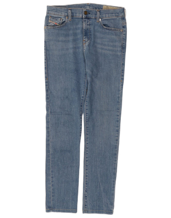 Diesel feminino D-Roisin cintura regular jeans super skinny W29 L29 algodão azul