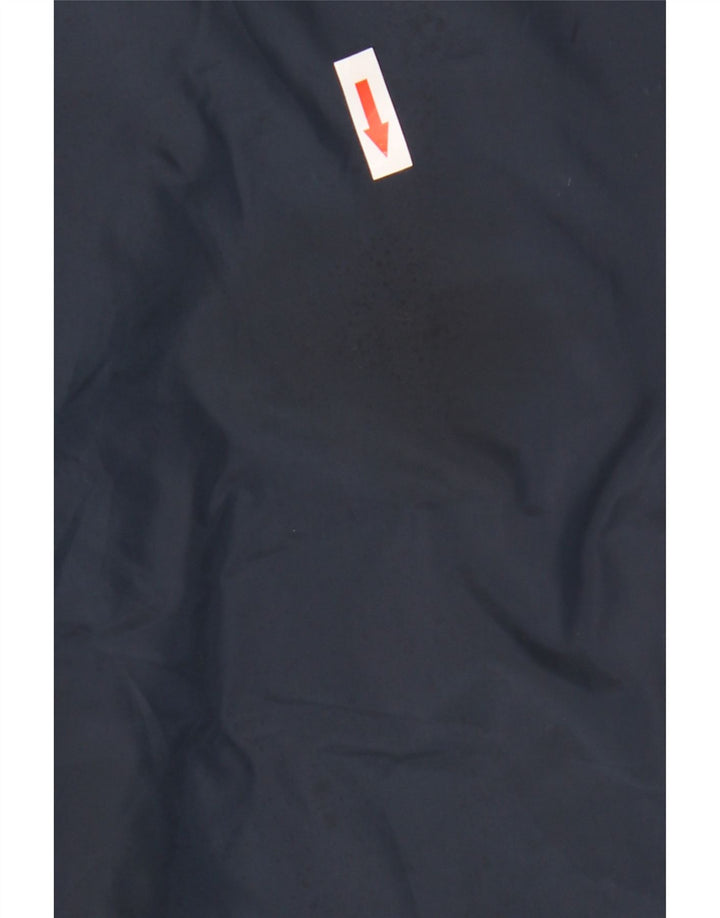 Jaqueta corta-vento masculina Zara UK 42 XL azul marinho poliéster
