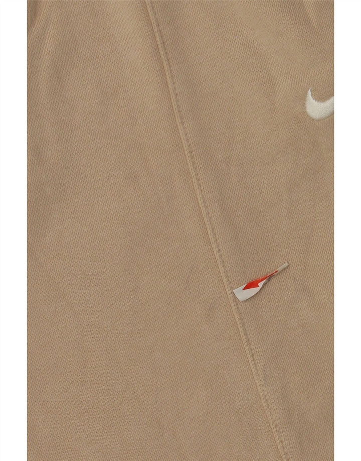 Shorts esportivos masculinos Nike pequeno algodão bege