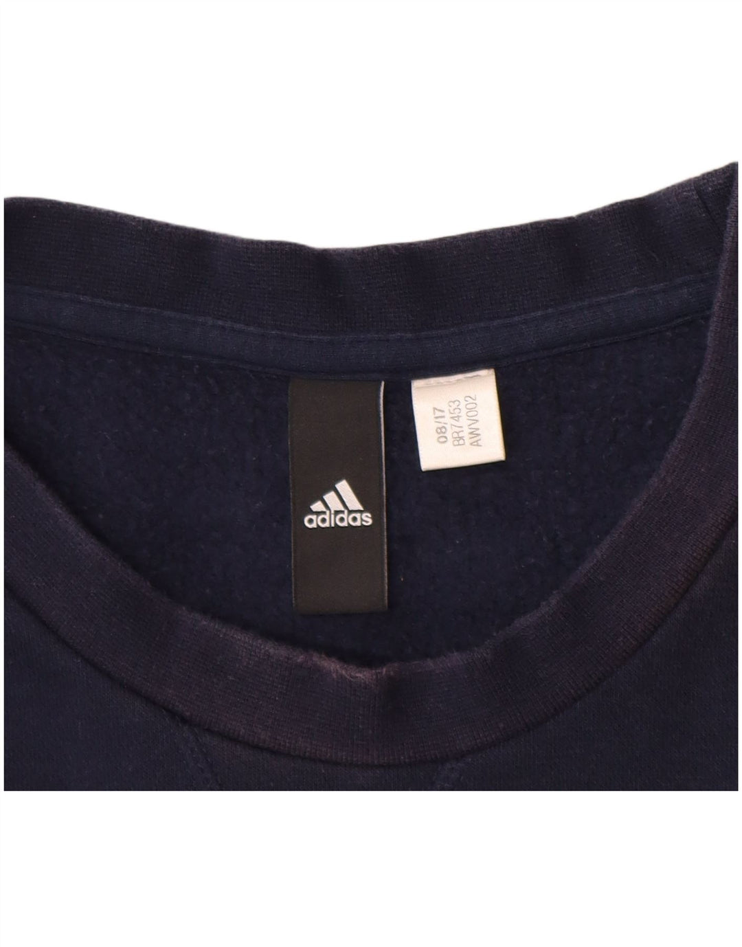 ADIDAS Mens Sweatshirt Jumper Grande Azul Marinho
