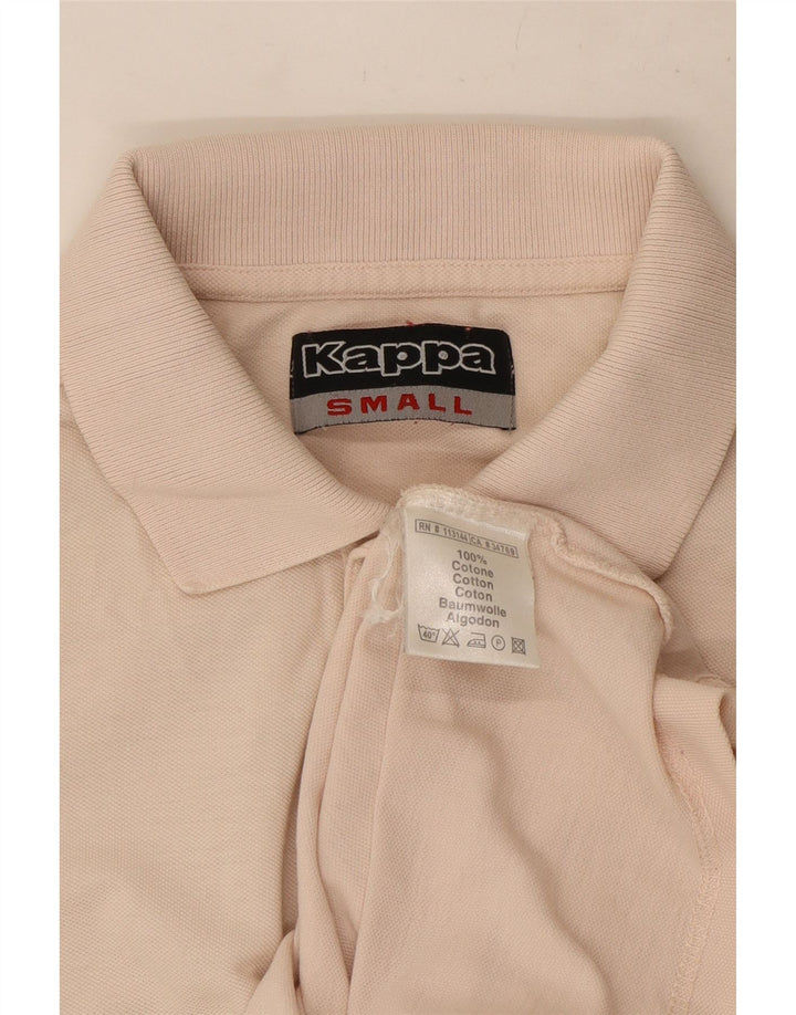Camisa polo masculina Kappa pequena rosa algodão