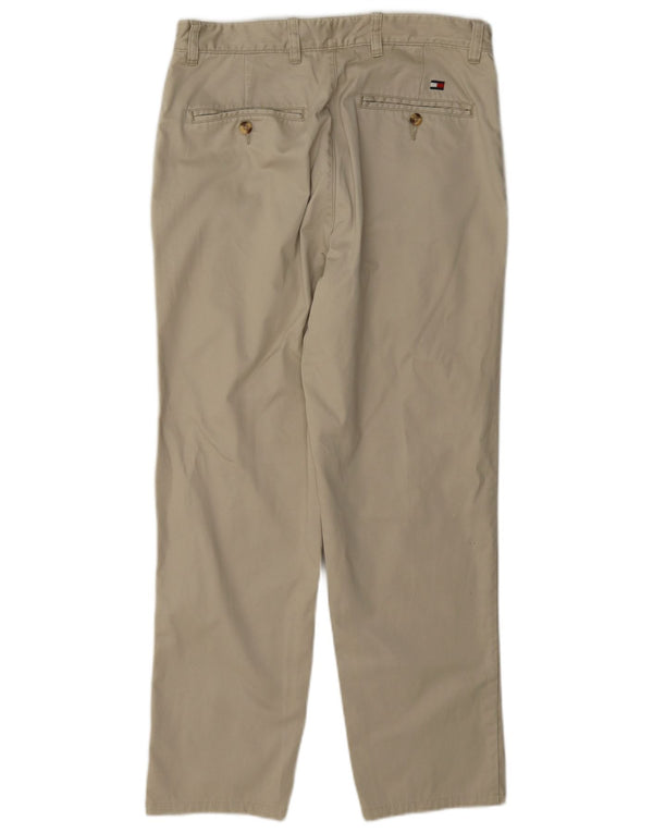 Tommy Hilfiger Calça Chino Masculina Reta W30 L30 Algodão Bege