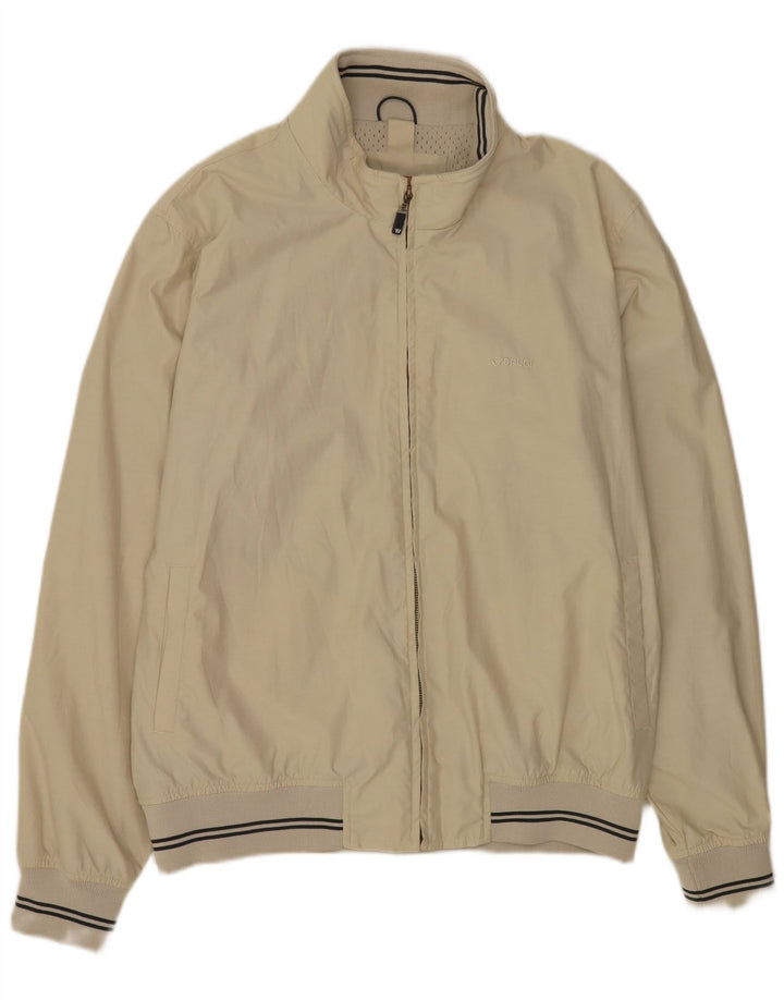 Jaqueta bomber masculina Brugi UK 44 2XL algodão bege
