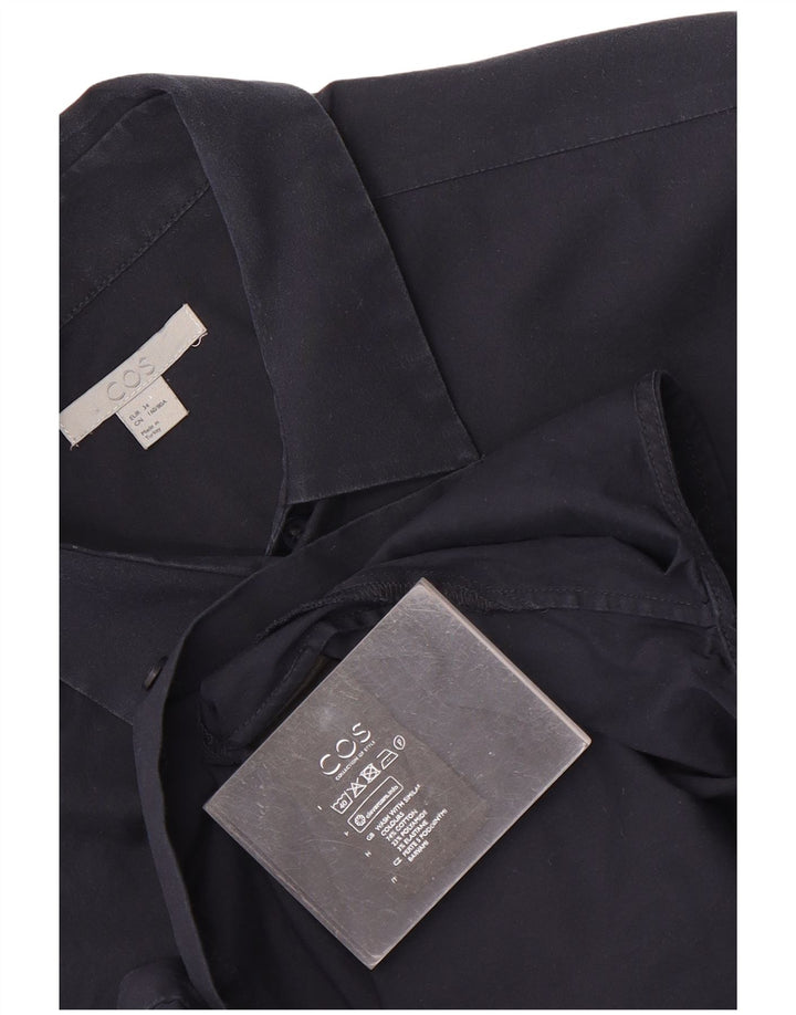 Camisa feminina Cos EU 34 XS azul marinho algodão