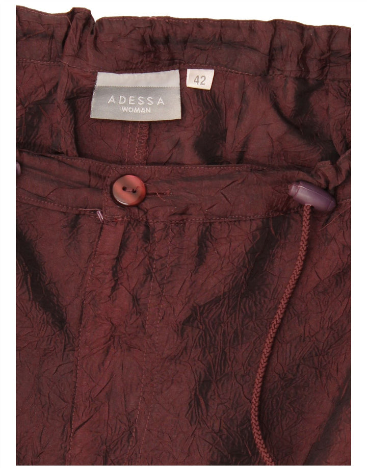Saia maxi feminina vintage EU 42 grande W32 poliamida borgonha