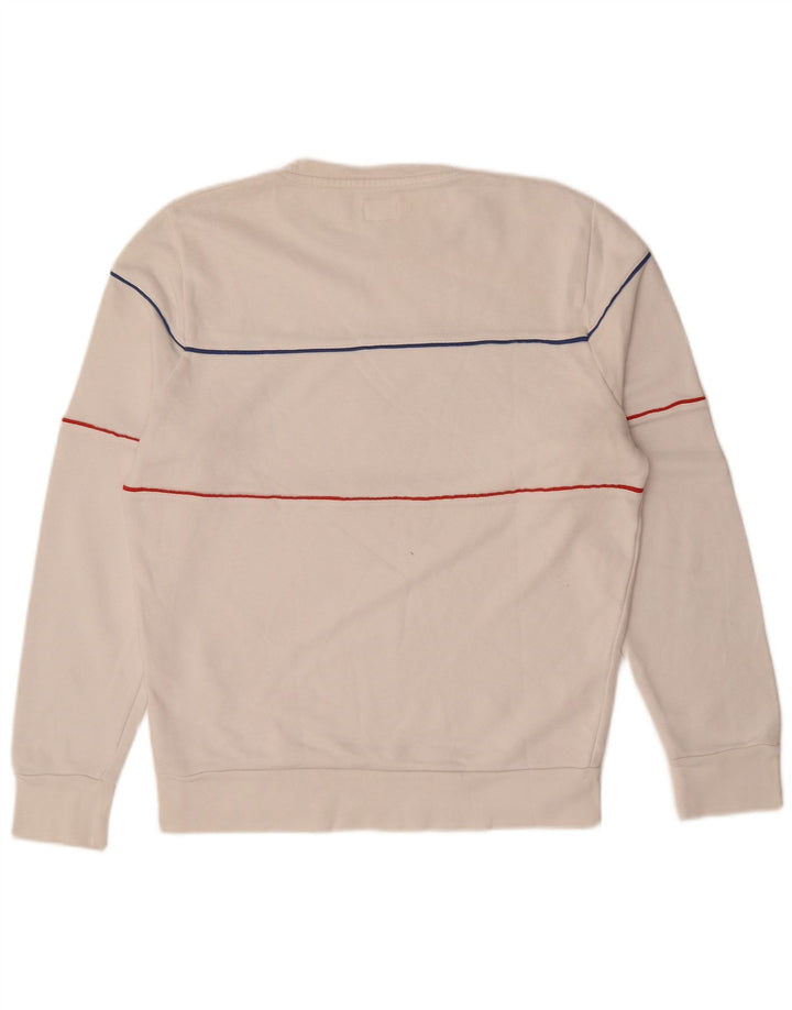LEVI'S moletom gráfico masculino jumper pequeno algodão branco