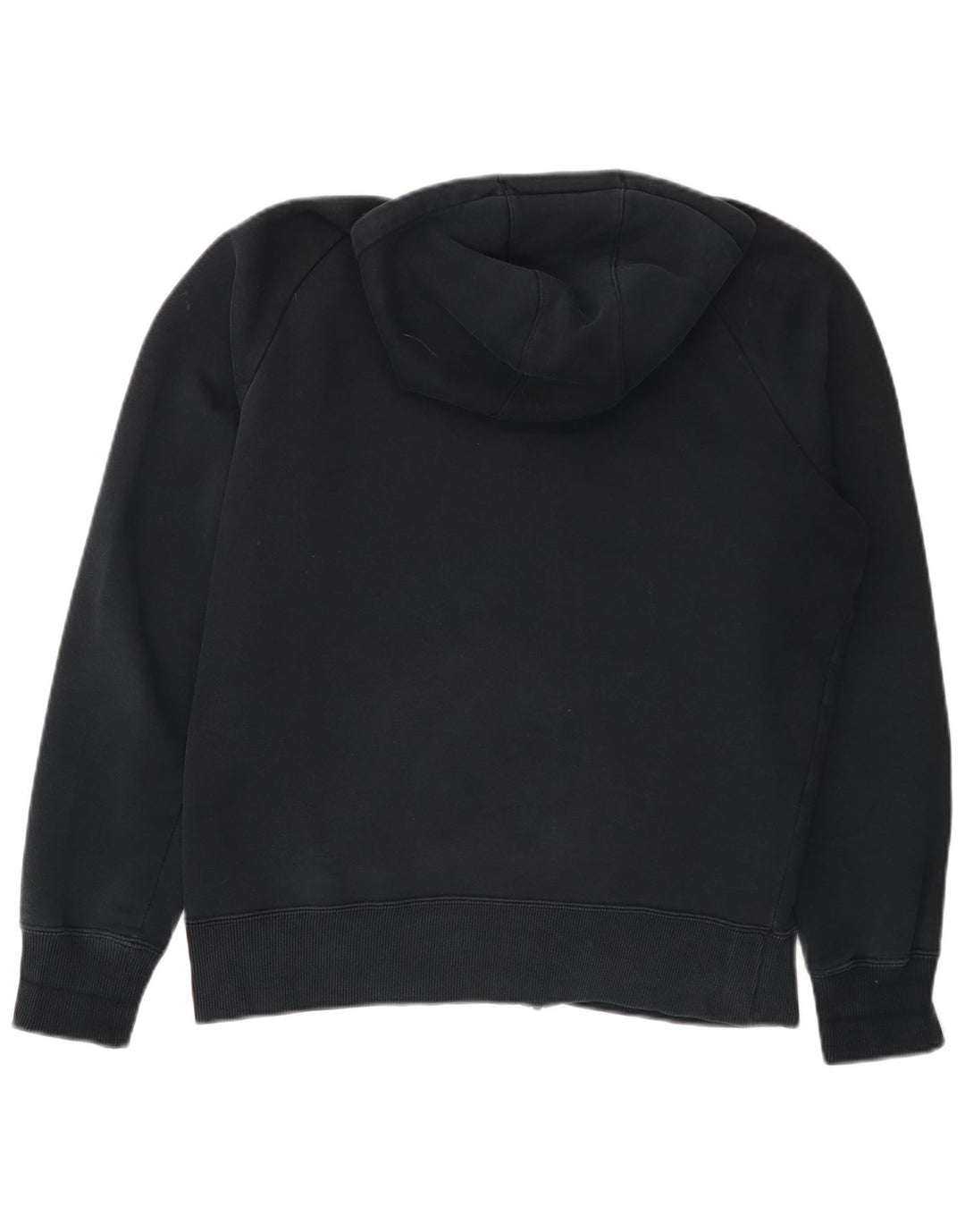 Suéter Nike masculino com capuz e zíper gráfico médio preto algodão