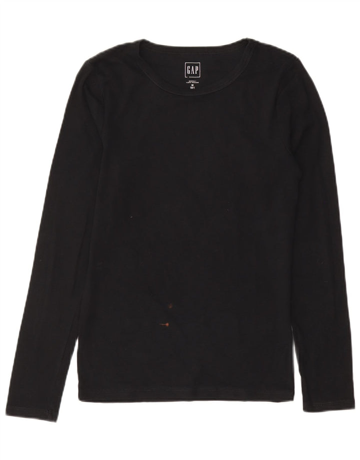 Gap Mens Modern Fit Top Manga Longa Médio Preto
