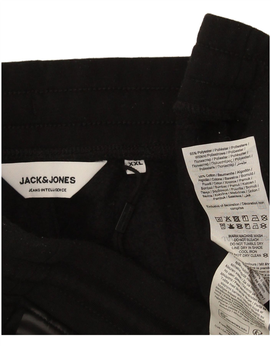 Calça de treino masculina Jack & Jones Joggers 2XL poliéster preto