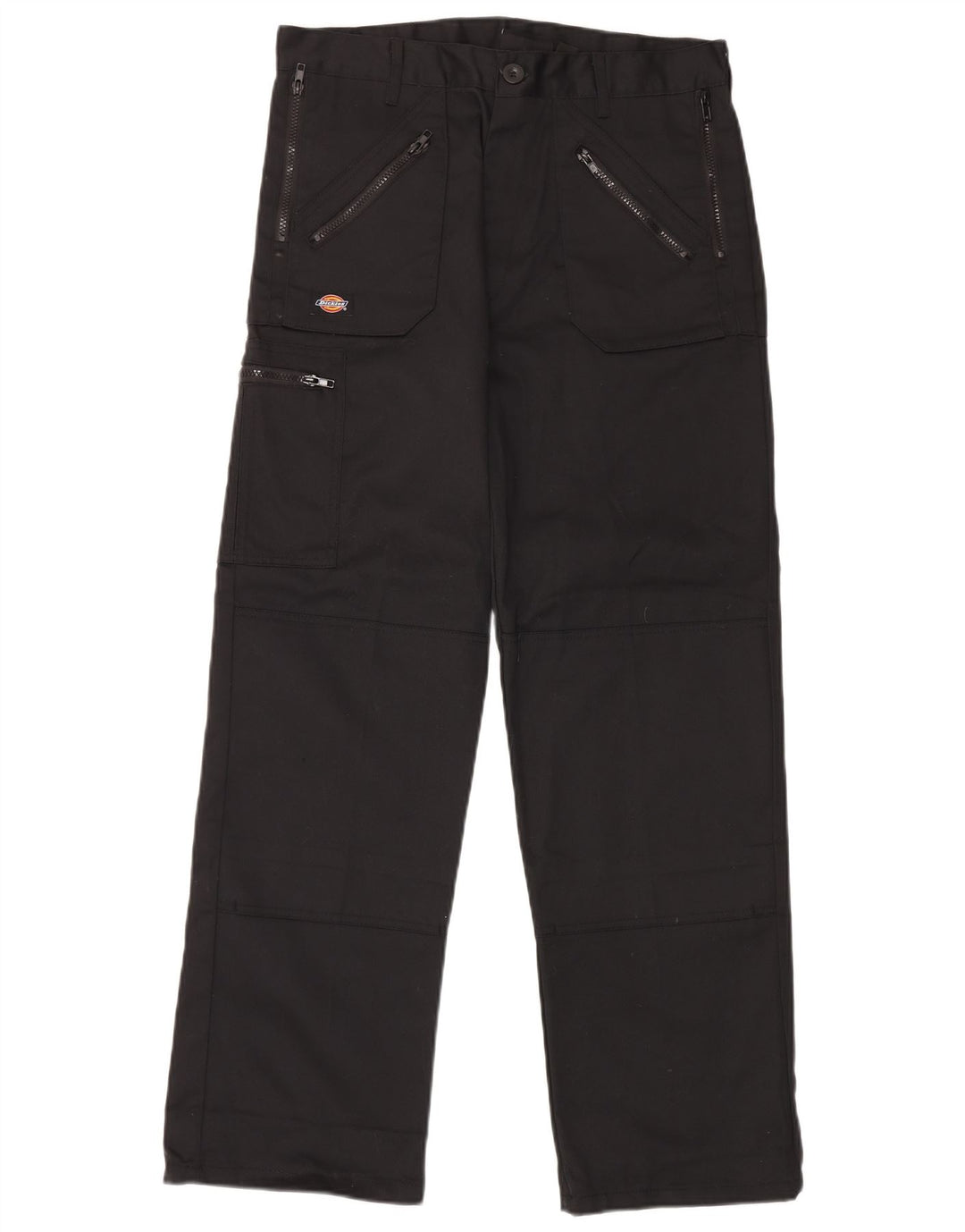 Calças cargo retas masculinas Dickies W32 L31 poliéster preto