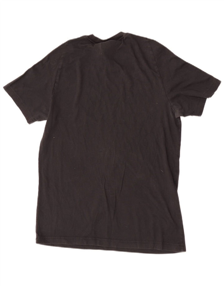 Adidas Mens Camiseta Top Médio Algodão Preto