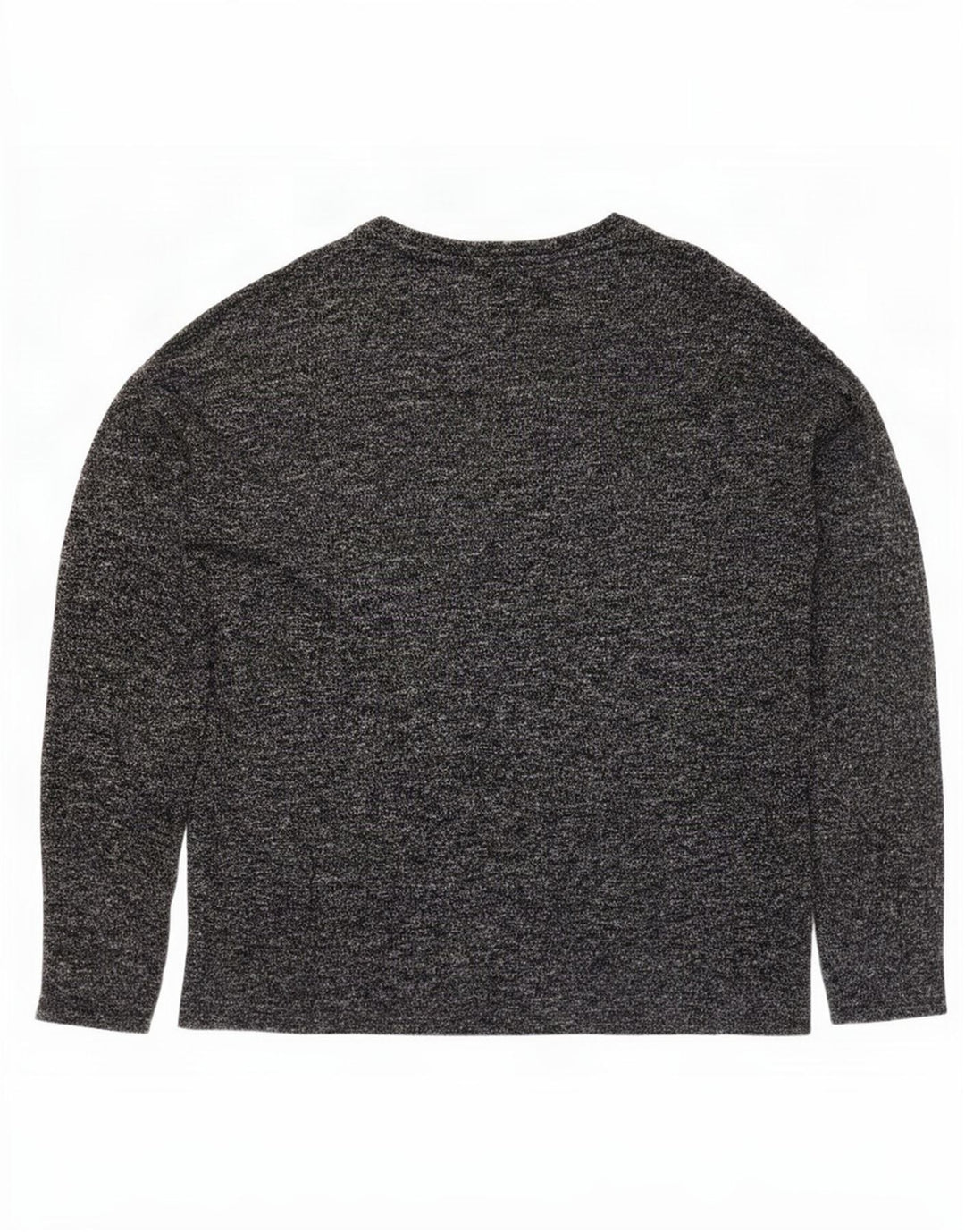 Zara Top gráfico feminino manga comprida Reino Unido 12 cinza médio floral