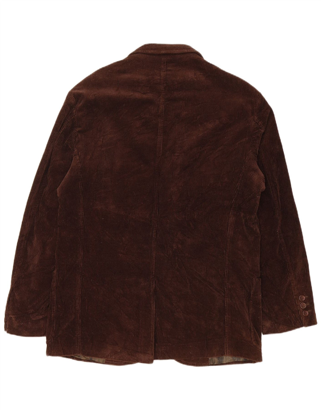 Jaqueta blazer masculina de veludo cotelê com 3 botões HERMAN & SONS IT 48 marrom médio