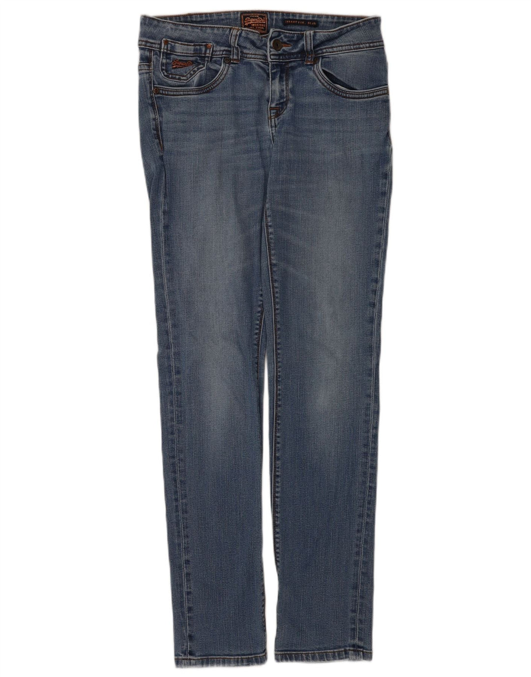 Jeans Superdry Feminino Cigarette Slim W30 L32 Azul