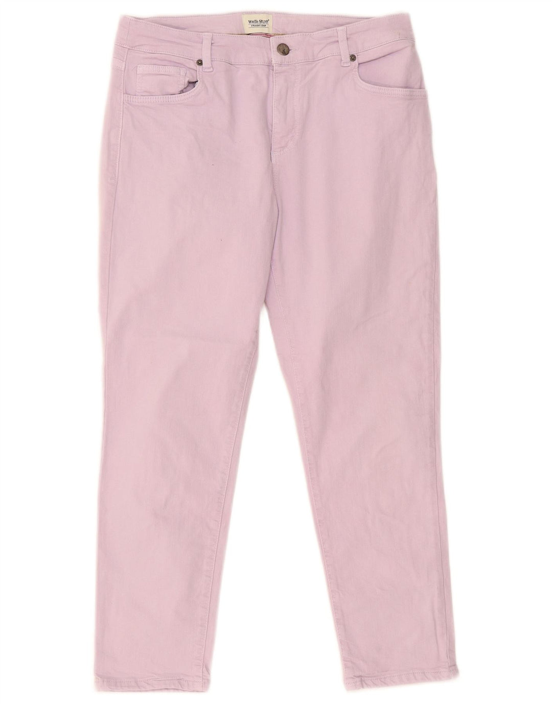 Calça Jeans Reta Feminina White Stuff W30 L25 Algodão Roxo