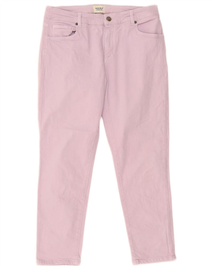 Calça Jeans Reta Feminina White Stuff W30 L25 Algodão Roxo