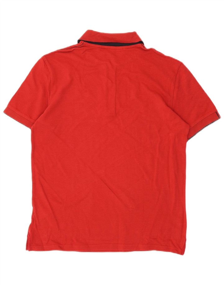 Camisa polo masculina TRUSSARDI algodão vermelho médio