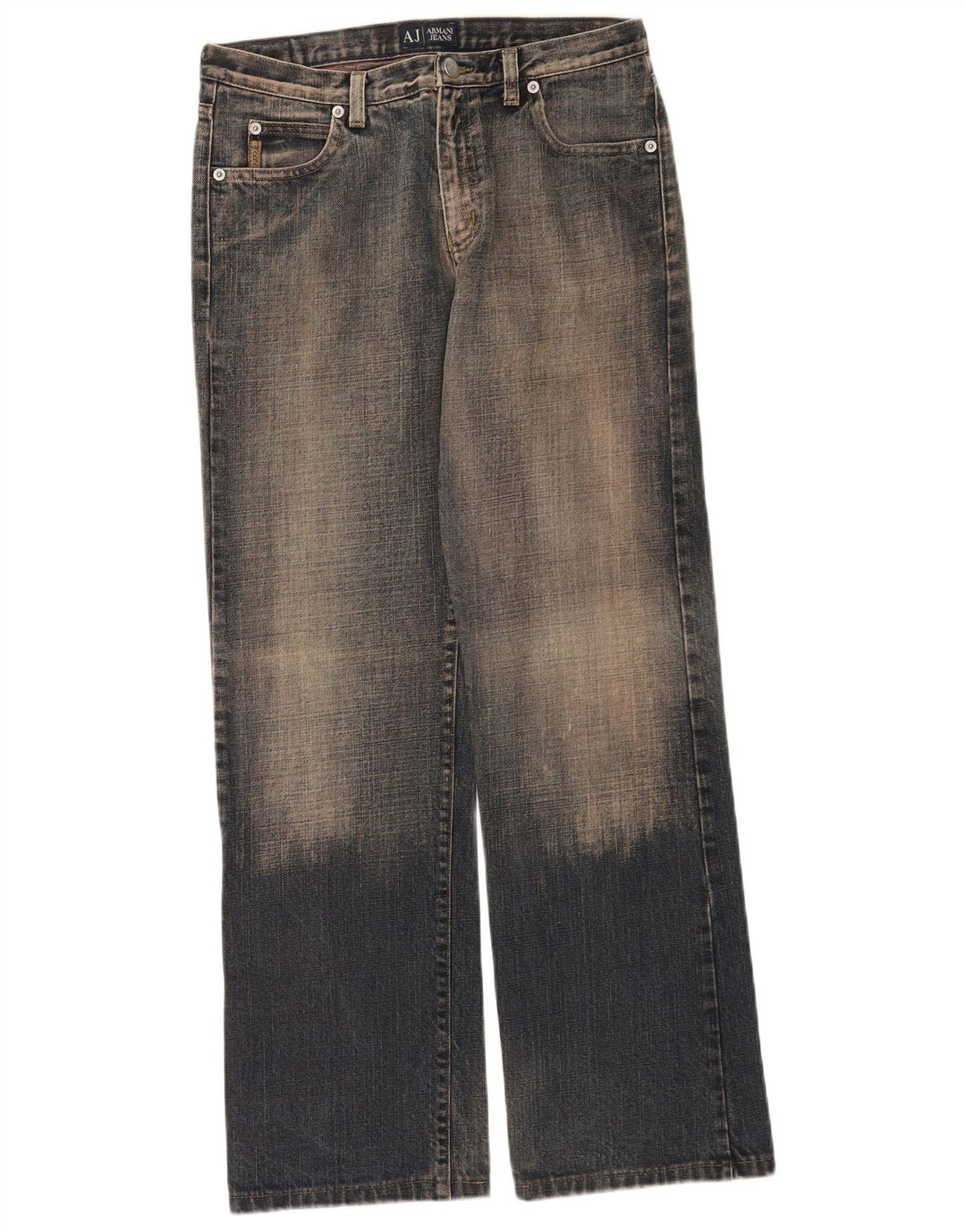 Armani feminino solto jeans W28 L30 algodão azul