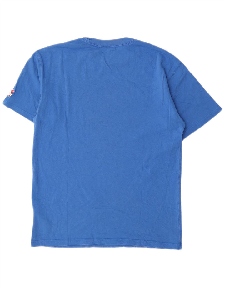 Camiseta Nike masculina gráfica Top pequeno algodão azul
