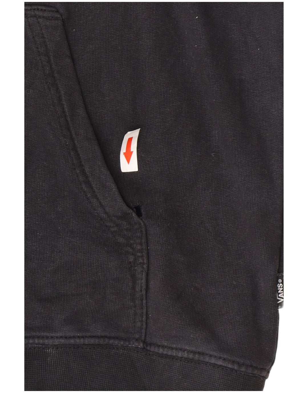 Vans Mens Hoodie Jumper Médio Algodão Preto