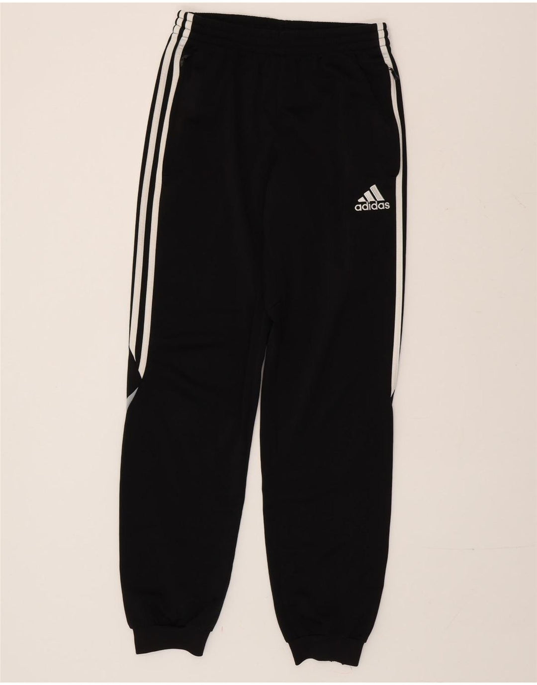 Adidas Mens Treino Calças Joggers EU 34/36 Pequeno Poliéster Preto