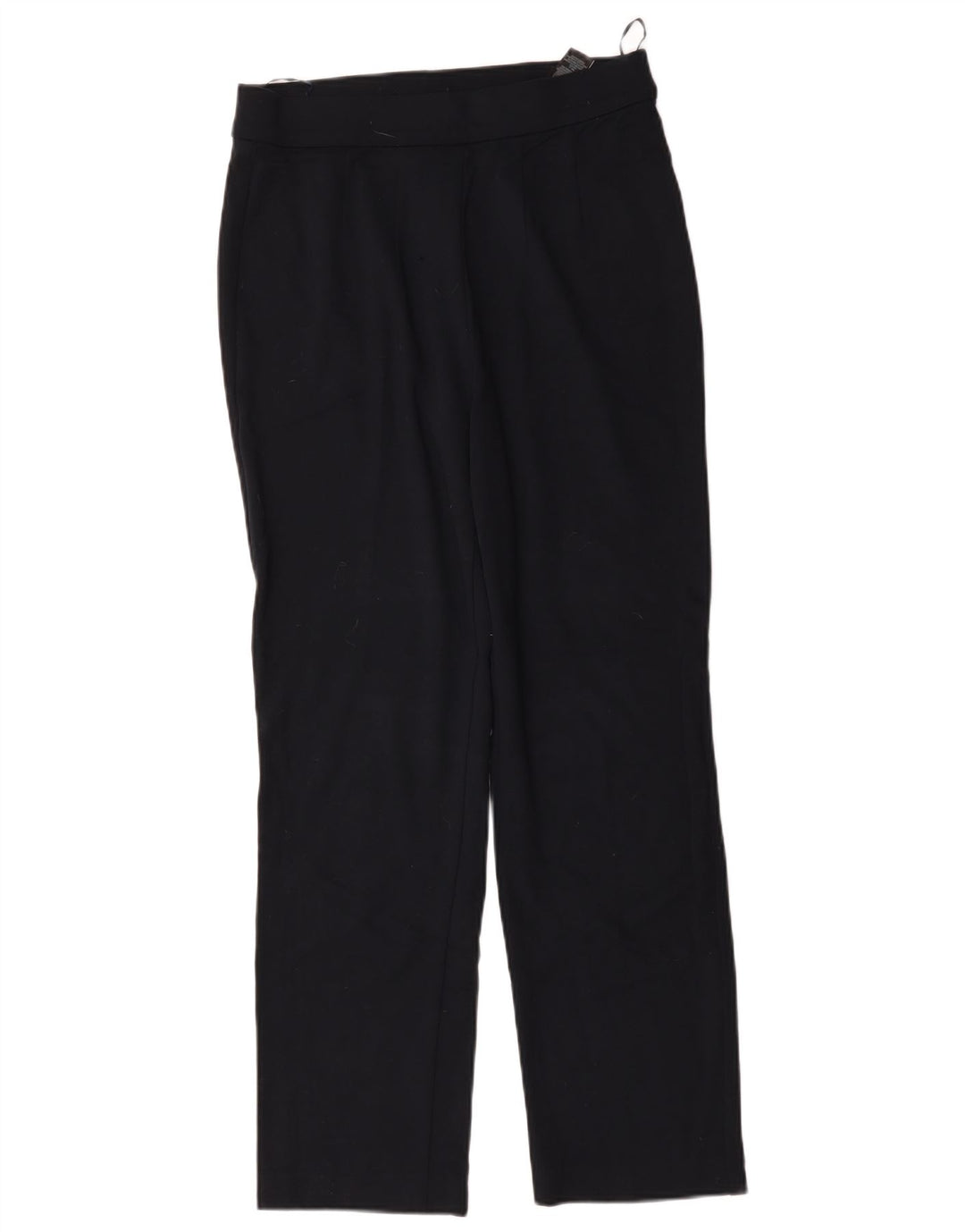 Calça casual feminina Marks & Spencer Reino Unido 12 médio W30 L30 azul marinho