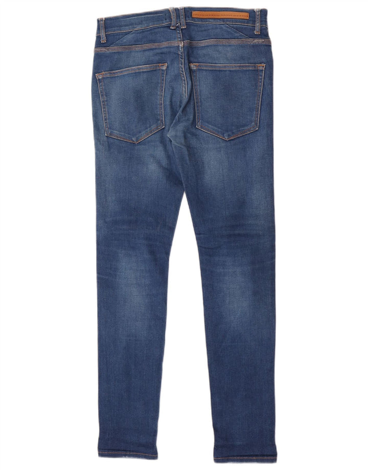 Zara Mens Skinny Jeans EU 38 Pequeno W30 L30 Azul