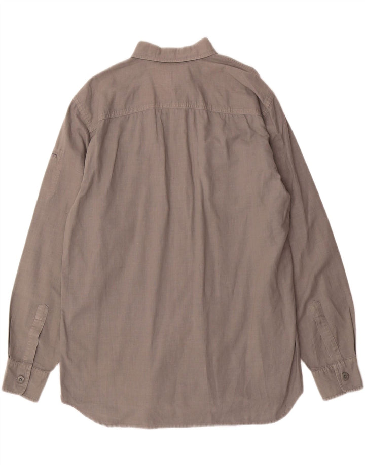Camisa masculina GAS grande algodão cinza