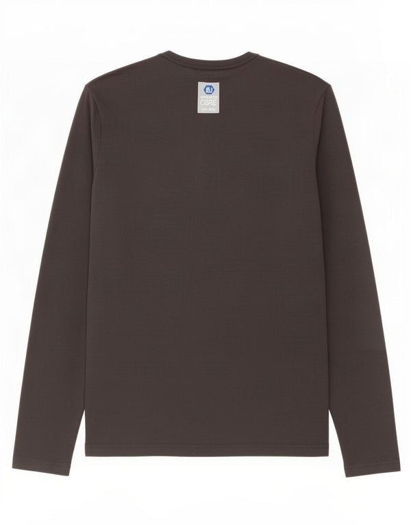 Jack & Jones Mens Top Manga Longa Cinza Médio
