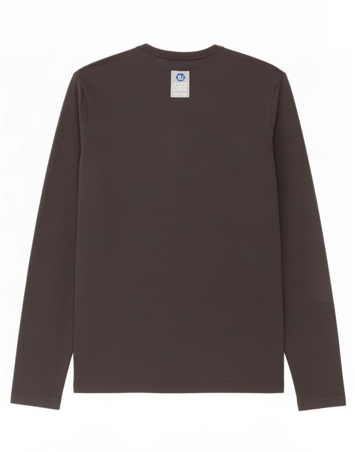 Jack & Jones Mens Top Manga Longa Cinza Médio