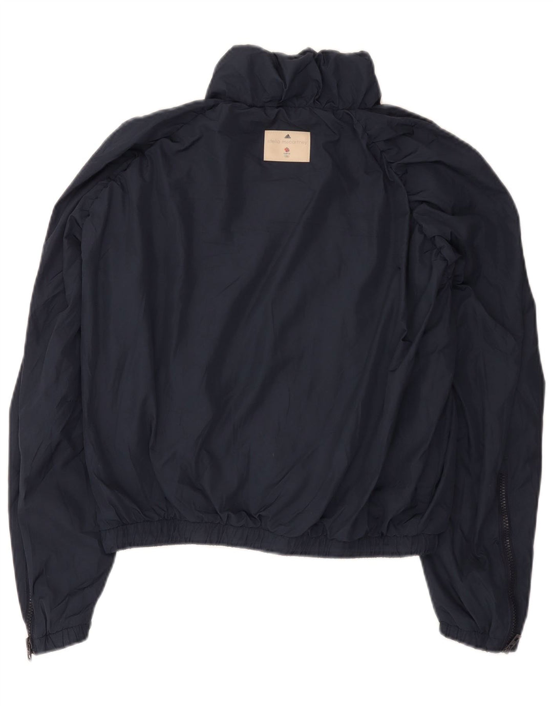 Adidas Womens Stella McCartney Oversized Rain Jacket Reino Unido 10 Pequeno Azul Marinho