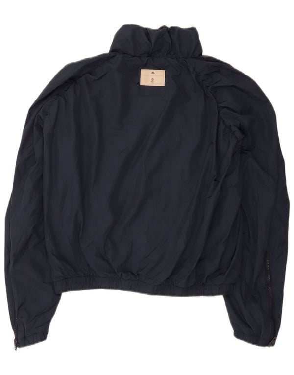 Adidas Womens Stella McCartney Oversized Rain Jacket Reino Unido 10 Pequeno Azul Marinho