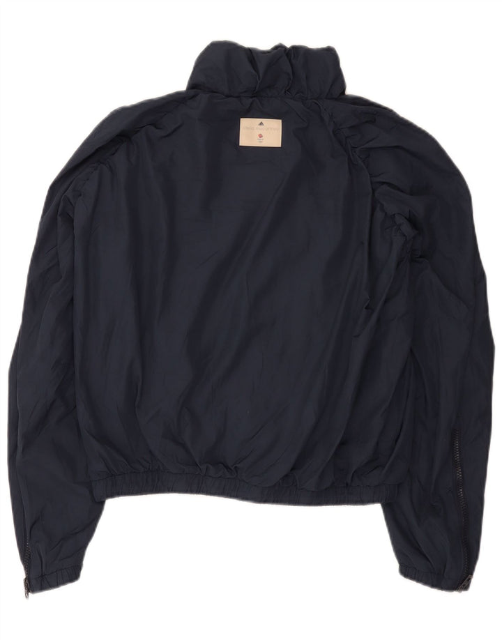 Adidas Womens Stella McCartney Oversized Rain Jacket Reino Unido 10 Pequeno Azul Marinho